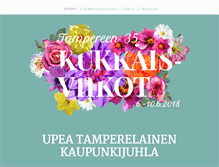Tablet Screenshot of kukkaisviikot.fi